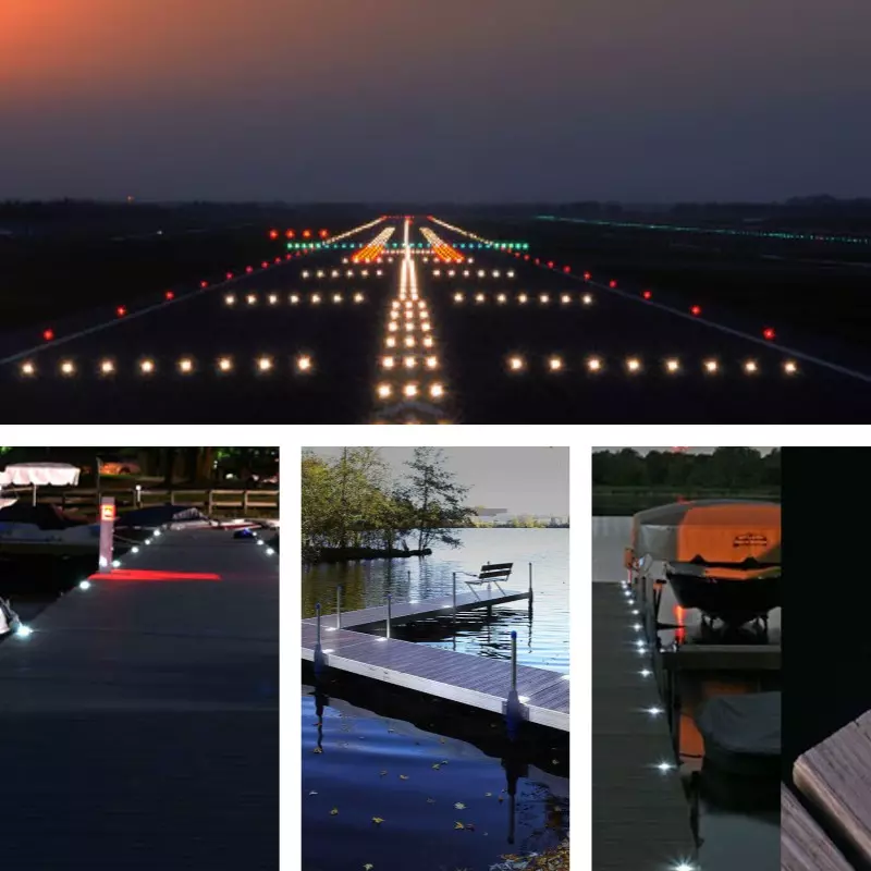 12W 316SS RGBW Marine LED Dock Light