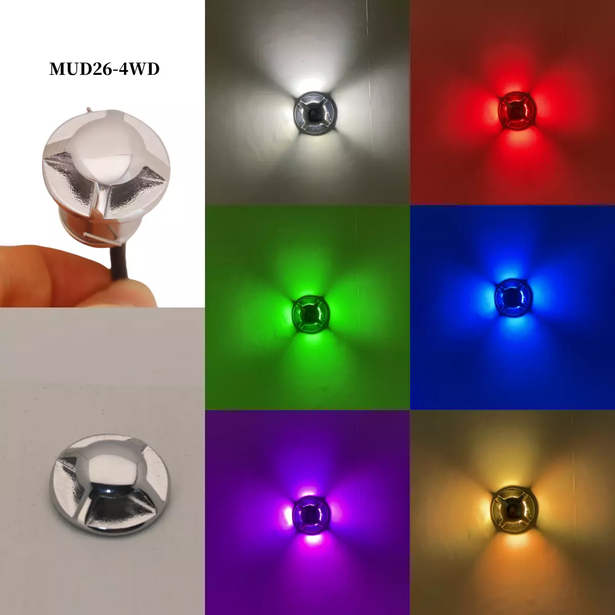4-Way Garden Pool Corner Led Stair Lights