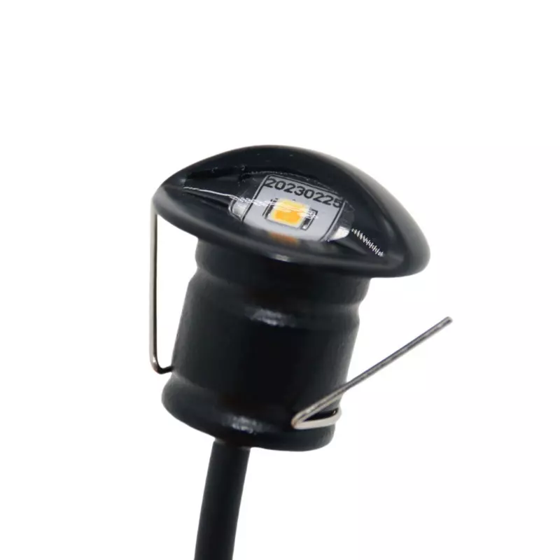 1W Black Finished Recessed LED Stair Light