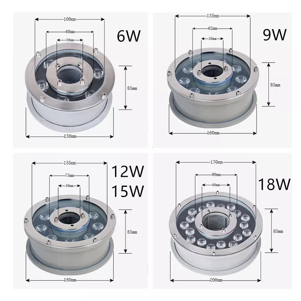 9 Watt Led Fountain Light