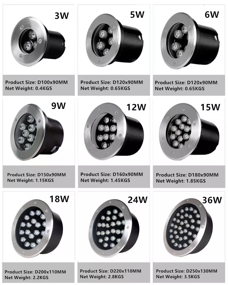 3W Led Underwater Light
